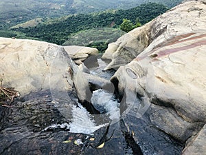 Top of the Diyaluma fall in Sri Lanka