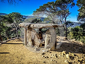 The top in the dolmen of Pedra Gentil
