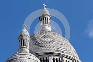 Top of dome, The Basilica of Sacre-Coeur, Montmartre. Paris.