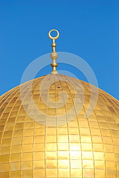 Top of dome of the rock, masjid Qubbat As-Sakhrah