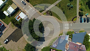 Top Down Rondo Centrum Wicie Aerial View Poland