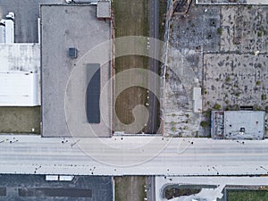 Top down shot of Downtown Detroit