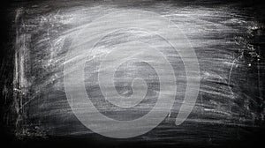 Dusty Blackboard Texture Background with Chalk Smudges Grunge Chalkboard Surface for Education Vintage Designs