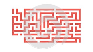 Top-Down View of Complex Maze Puzzle, vector design Generative AI