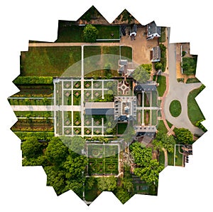 Top down view of Governors Palace in Williamsburg Virginia photo