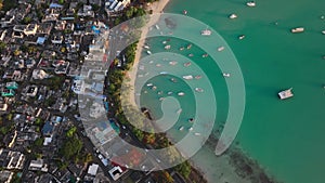 Top Down View Of Grand Baie, Mauritius