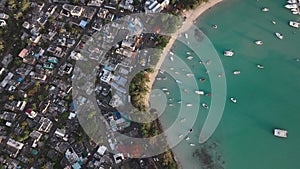 Top Down View Of Grand Baie, Mauritius