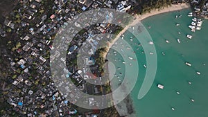 Top Down View Of Grand Baie, Mauritius