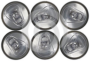 Top Down View of a Six Can Pack