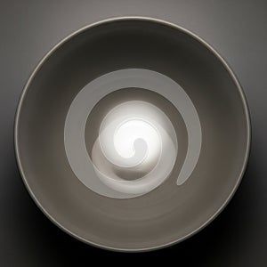 A top-down view of a smooth,