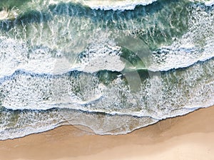 Nobbys Beach - Newcastle Australia - Top Down View