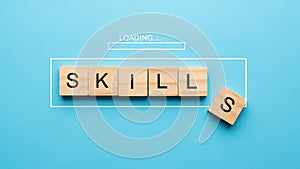 Skill Development Loading Progress Bar Concept