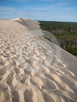 On top of Dune of Pyla, Arcachon, France during