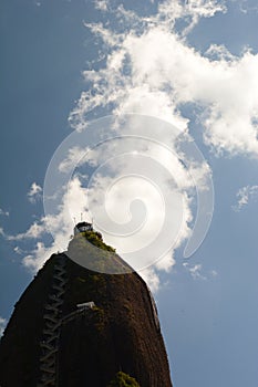 The top of El Penol, the rock of Guatape. Antioquia department. Colombia photo