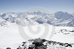 The top of Elbrus mountains