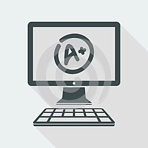 A+ top evalutation - Vector flat icon