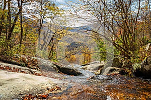 Top of Fallingwater Creek Falls on Flat Top Mountain