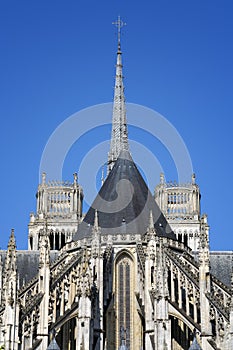 Top of famous cathedral Sainte-Croix, OrlÃ©ans