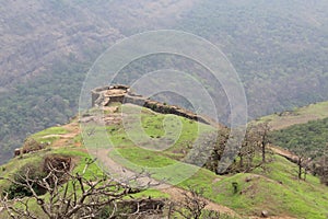 Top of fort situated at mountain top