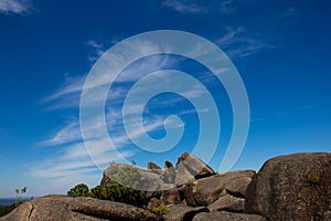 Top of the Fourth pillar of the Stolby Nature Reserve at Krasnoyarsk, Russia