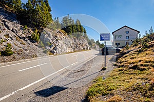 The top of the Fuorn or Ofen Pass Grisons, Switzerland