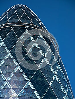 The top of the Gherkin Building