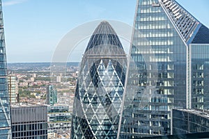 Top of the Gherkin building in London