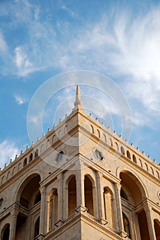 Top of Government House in Baku, Azerbaijan