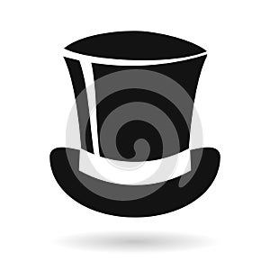 Top hat vector icon