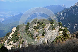 Top of the hills at Mount Jiuhua, Nine Glorious Mountains