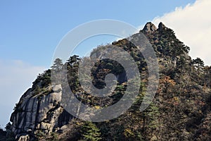 Top of the hills at Mount Jiuhua, Nine Glorious Mountains