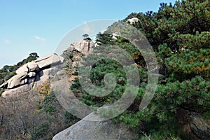 Top of the hills at Mount Jiuhua, Nine Glorious Mountains