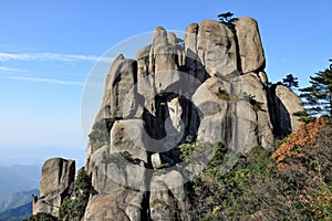 Top of the hills at Mount Jiuhua, Nine Glorious Mountains