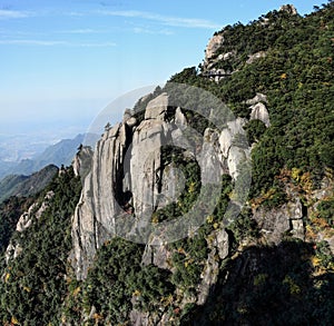 Top of the hills at Mount Jiuhua, Nine Glorious Mountains