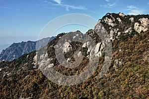 Top of the hills at Mount Jiuhua, Nine Glorious Mountains