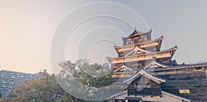 Top of Hiroshima Wooden Castle