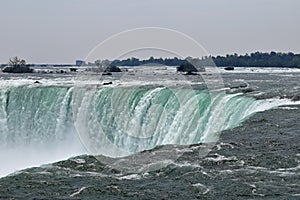 Top Of Horseshoe Fall Niagara Falls Ontario Canada