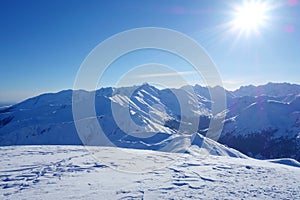 Top of Kopa Kondracka during winter, Zakopane, Tatry mountains, Poland