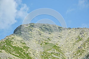 Top of the Krivan peak in High Tatras, Slovakia