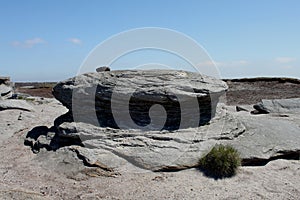 At the top of Kinder Scout, Peak District, Derbyshire photo