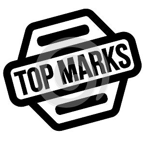Top marks black stamp