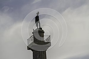 Top of the Marquess of Anglesey\'s Column Llanfairpg, , telephoto photo