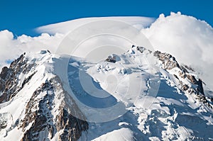 Top of Mont Blanc, Glacier