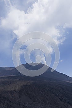 The top of Mount Etna, Sicily