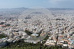 At the top of Mount Lycabettus, Athens in Greece