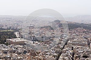 At the top of Mount Lycabettus, Athens in Greece