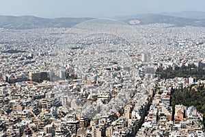 At the top of Mount Lycabettus, Athens in Greece