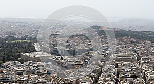 At the top of Mount Lycabettus, Athens in Greece