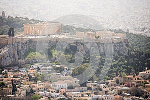 At the top of Mount Lycabettus, Athens in Greece