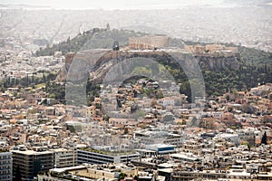 At the top of Mount Lycabettus, Athens in Greece